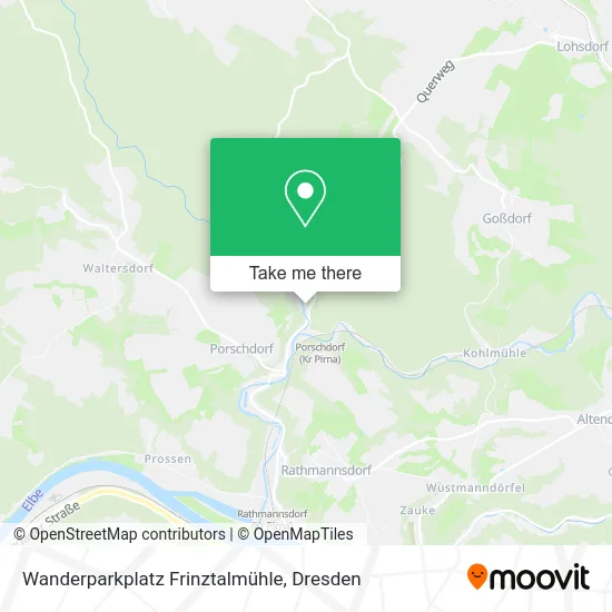 Карта Wanderparkplatz Frinztalmühle