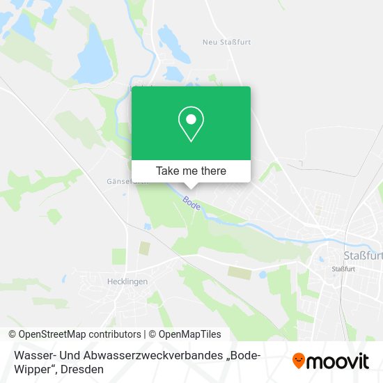 Карта Wasser- Und Abwasserzweckverbandes „Bode-Wipper“