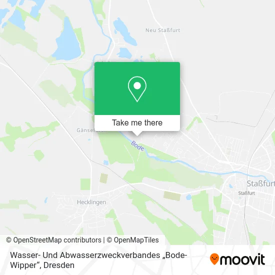 Карта Wasser- Und Abwasserzweckverbandes „Bode-Wipper“