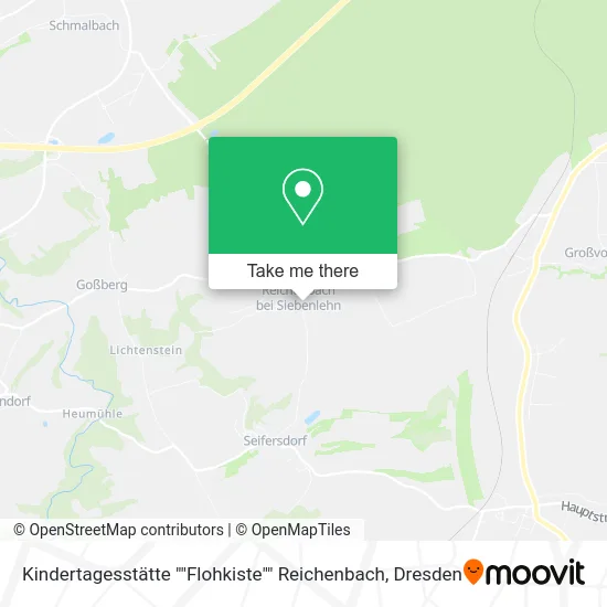 Карта Kindertagesstätte ""Flohkiste"" Reichenbach