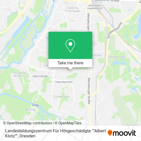 Карта Landesbildungszentrum Für Hörgeschädigte ""Albert Klotz""