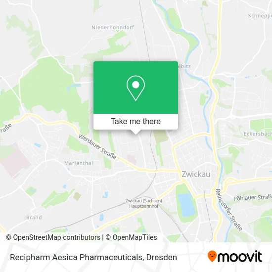 Карта Recipharm Aesica Pharmaceuticals