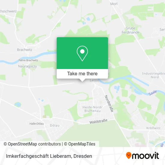 Карта Imkerfachgeschäft Lieberam