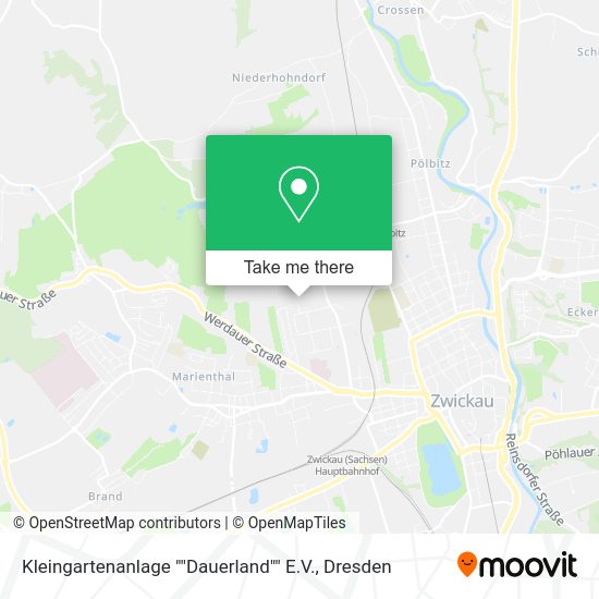 Карта Kleingartenanlage ""Dauerland"" E.V.
