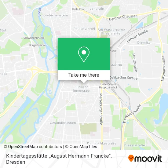 Карта Kindertagesstätte „August Hermann Francke“