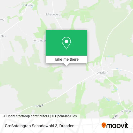 Карта Großsteingrab Schadewohl 3