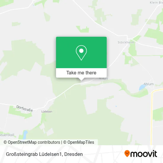 Карта Großsteingrab Lüdelsen1