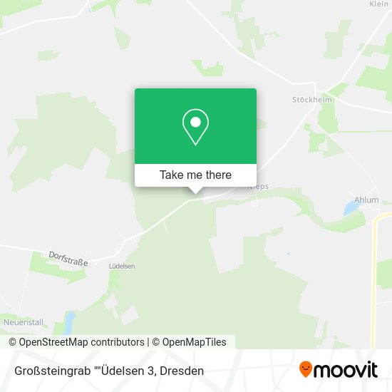 Карта Großsteingrab ""Üdelsen 3