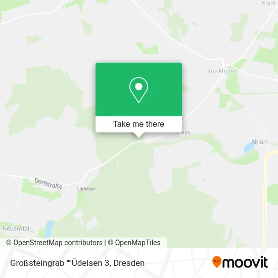 Карта Großsteingrab ""Üdelsen 3