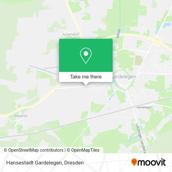 Карта Hansestadt Gardelegen