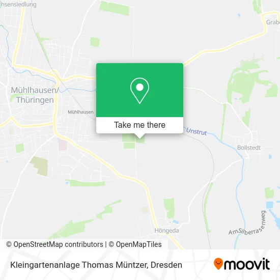 Карта Kleingartenanlage Thomas Müntzer