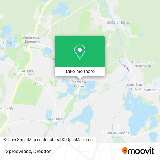 Карта Spreewiese