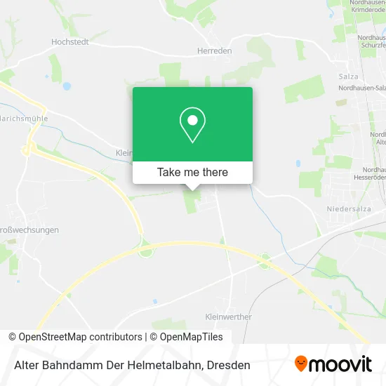 Карта Alter Bahndamm Der Helmetalbahn