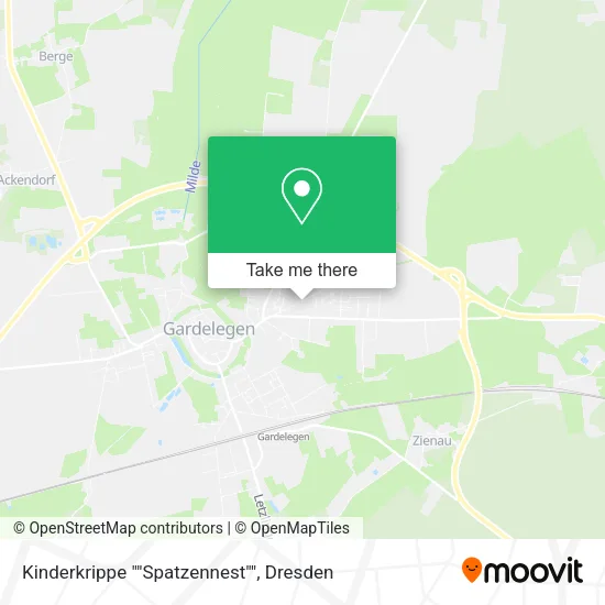 Карта Kinderkrippe ""Spatzennest""