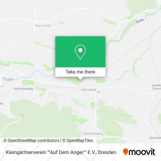 Карта Kleingärtnerverein ""Auf Dem Anger"" E.V.