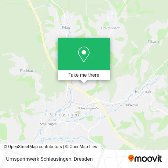 Карта Umspannwerk Schleusingen