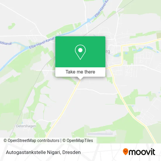 Карта Autogastankstelle Nigari