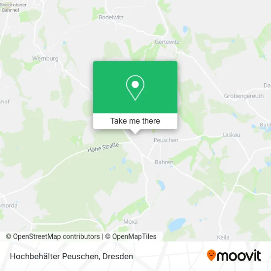 Карта Hochbehälter Peuschen