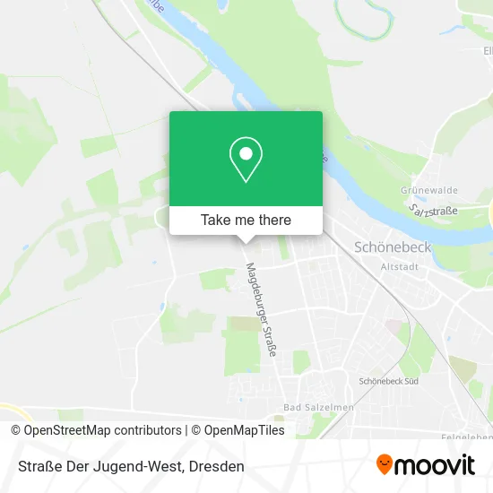 Карта Straße Der Jugend-West