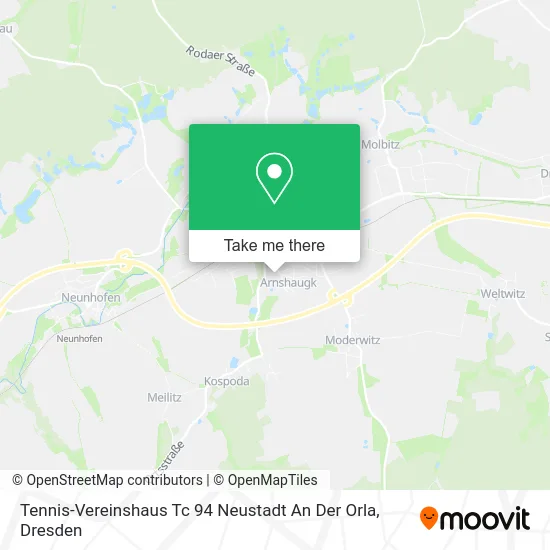 Карта Tennis-Vereinshaus Tc 94 Neustadt An Der Orla
