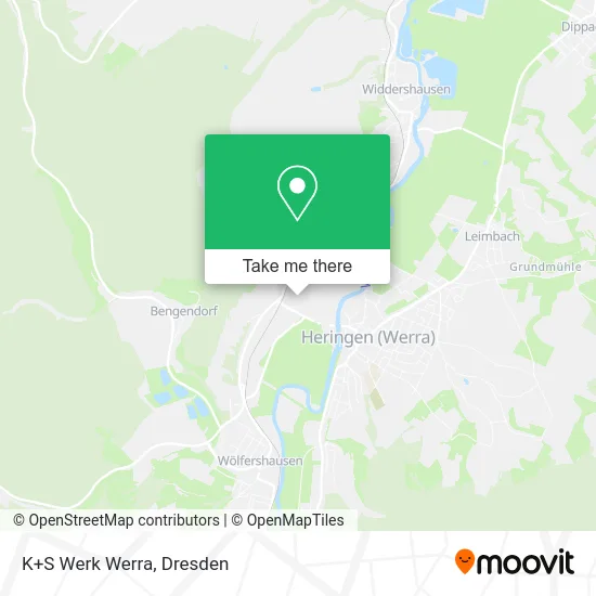 Карта K+S Werk Werra