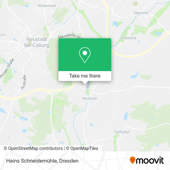 Карта Hains Schneidemühle