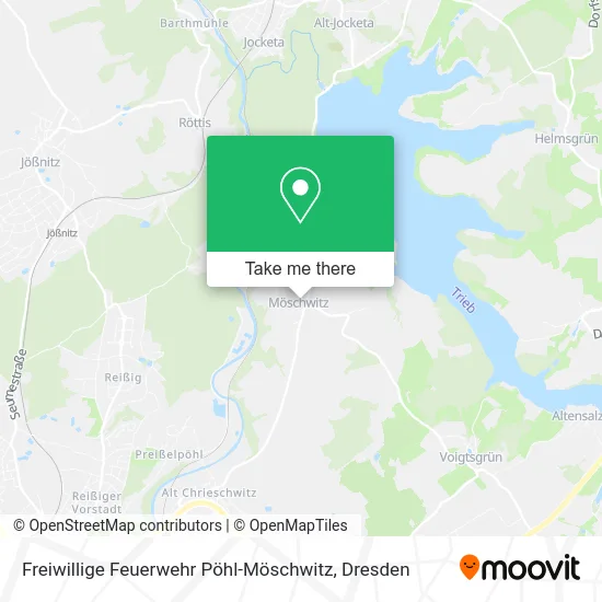 Карта Freiwillige Feuerwehr Pöhl-Möschwitz