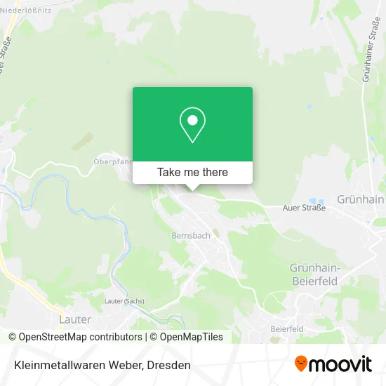 Карта Kleinmetallwaren Weber