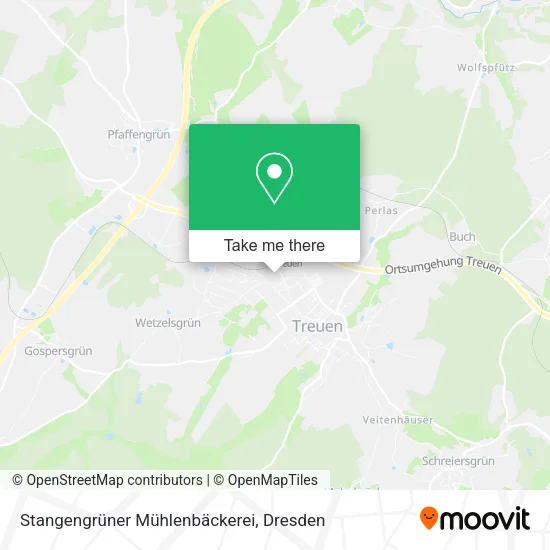 Карта Stangengrüner Mühlenbäckerei