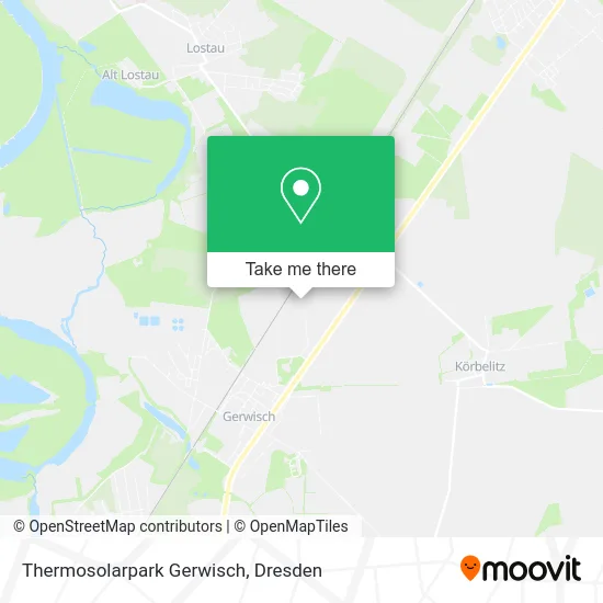 Карта Thermosolarpark Gerwisch