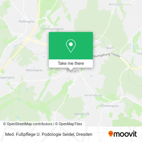 Карта Med. Fußpflege U. Podologie Seidel