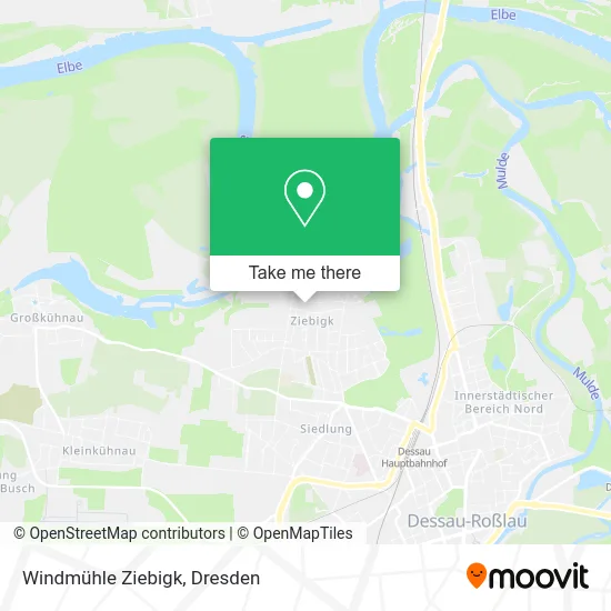 Windmühle Ziebigk map