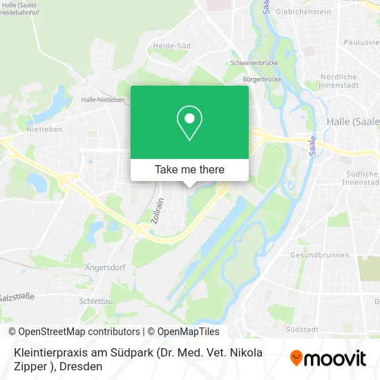 Карта Kleintierpraxis am Südpark (Dr. Med. Vet. Nikola Zipper )
