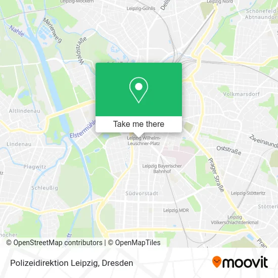 Карта Polizeidirektion Leipzig