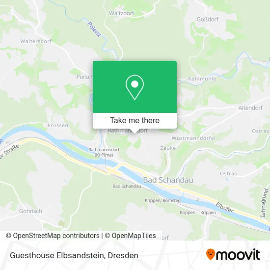 Карта Guesthouse Elbsandstein