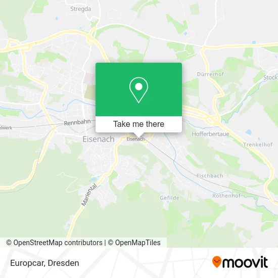 Карта Europcar