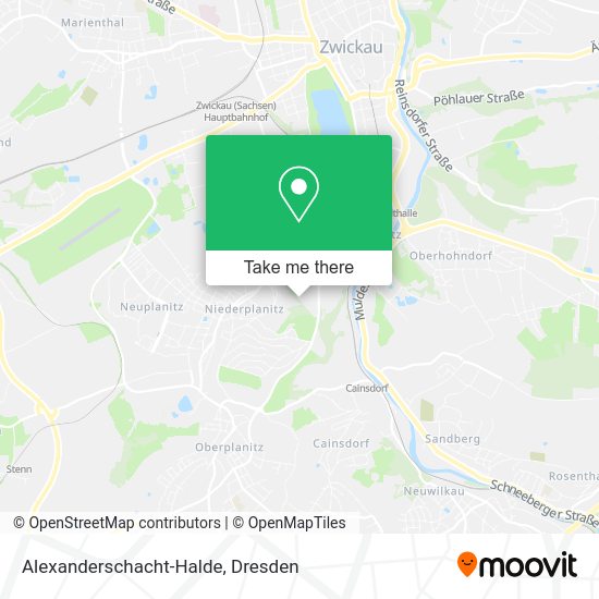 Карта Alexanderschacht-Halde