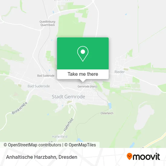 Карта Anhaltische Harzbahn