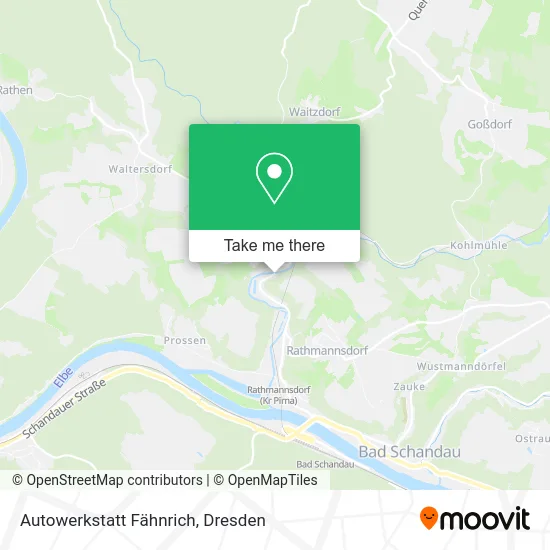 Карта Autowerkstatt Fähnrich
