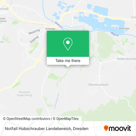 Карта Notfall Hubschrauber Landebereich