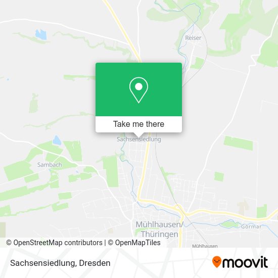 Карта Sachsensiedlung