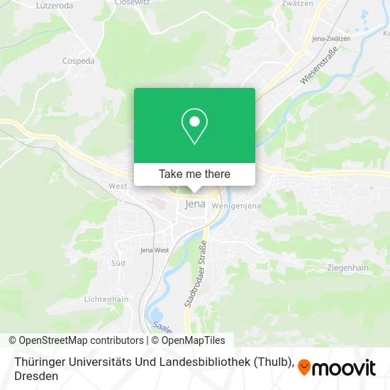 Карта Thüringer Universitäts Und Landesbibliothek (Thulb)