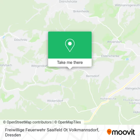 Карта Freiwillige Feuerwehr Saalfeld Ot Volkmannsdorf