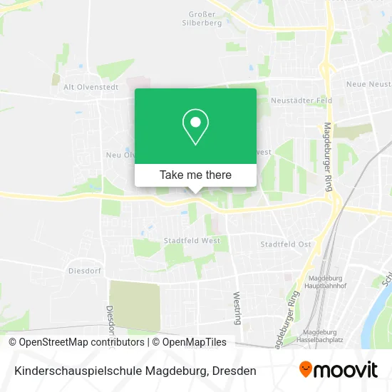 Карта Kinderschauspielschule Magdeburg