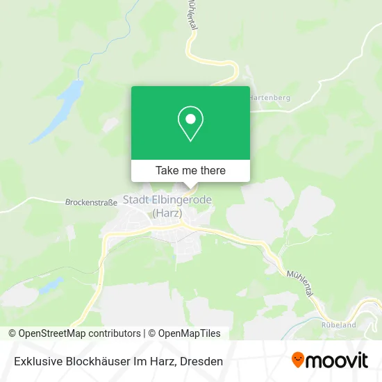 Карта Exklusive Blockhäuser Im Harz