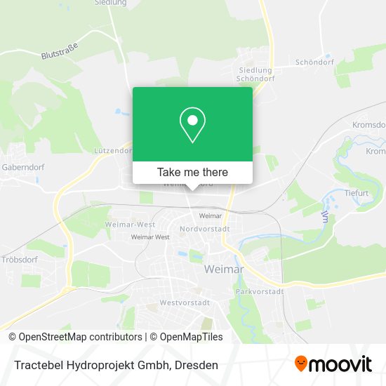 Карта Tractebel Hydroprojekt Gmbh
