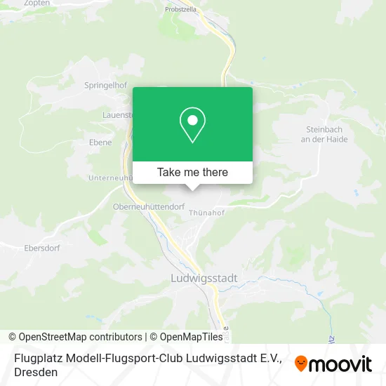 Карта Flugplatz Modell-Flugsport-Club Ludwigsstadt E.V.