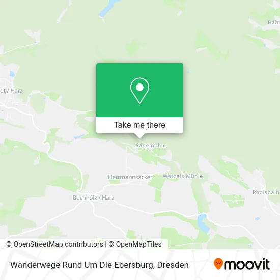Wanderwege Rund Um Die Ebersburg map