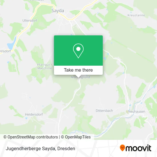 Карта Jugendherberge Sayda