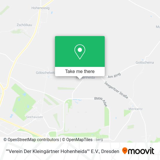 Карта ""Verein Der Kleingärtner Hohenheida"" E.V.